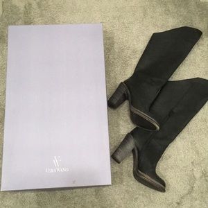 Vera Wang Lavender 7 leather knee high boots